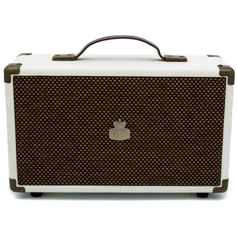 GPO Retro Westwood Bluetooth Speaker - Cream/Tan Afbeelding 1