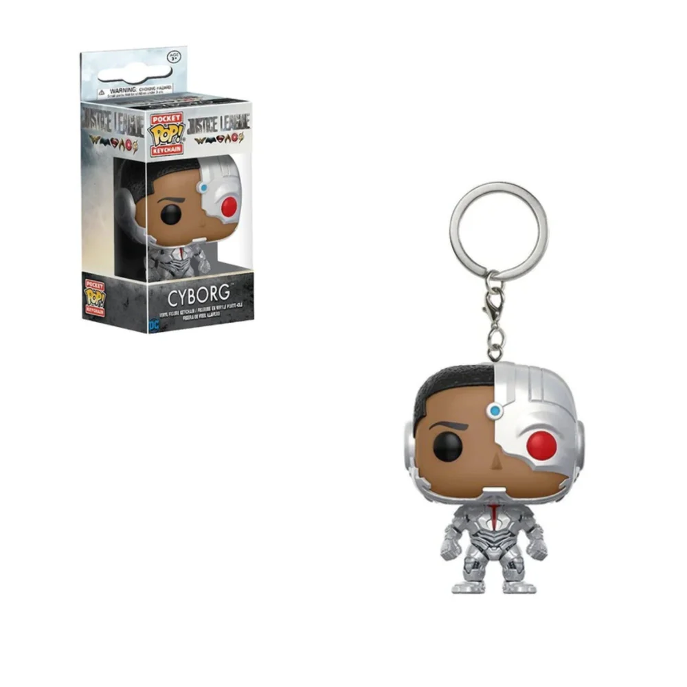 Justice League Cyborg Pocket Pop! Keychain Afbeelding 1