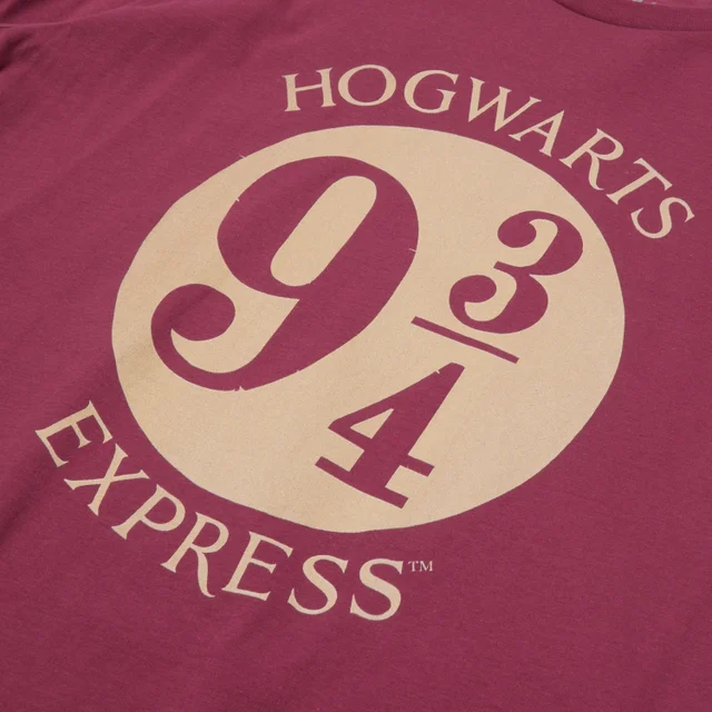 Harry Potter Platform 9 3/4 T-shirt - Wijnrood