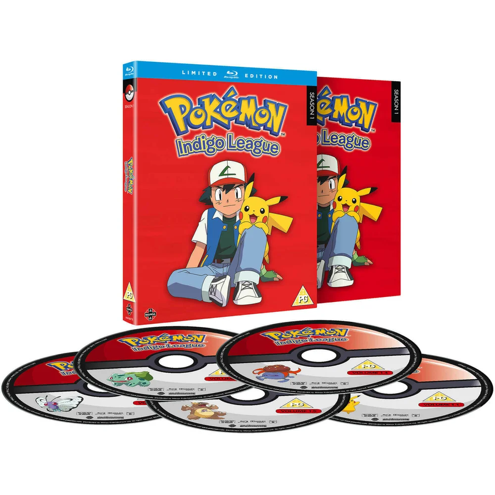 Pokemon Indigo League - Seizoen 1 Boxset Afbeelding 1