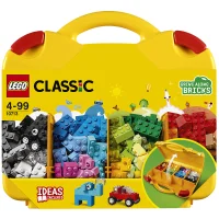 LEGO 10713 Classic Creatieve Koffer, Speelgoed Opbergbox, Leuke Kleurrijke Bouwstenen, Creatief Speelgoed voor Kinderen