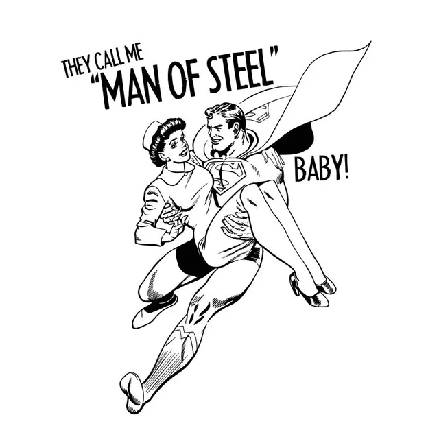 DC Comics Superman Man of Steel T-shirt - Wit