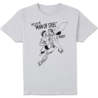 DC Comics Superman Man of Steel T-shirt - Wit