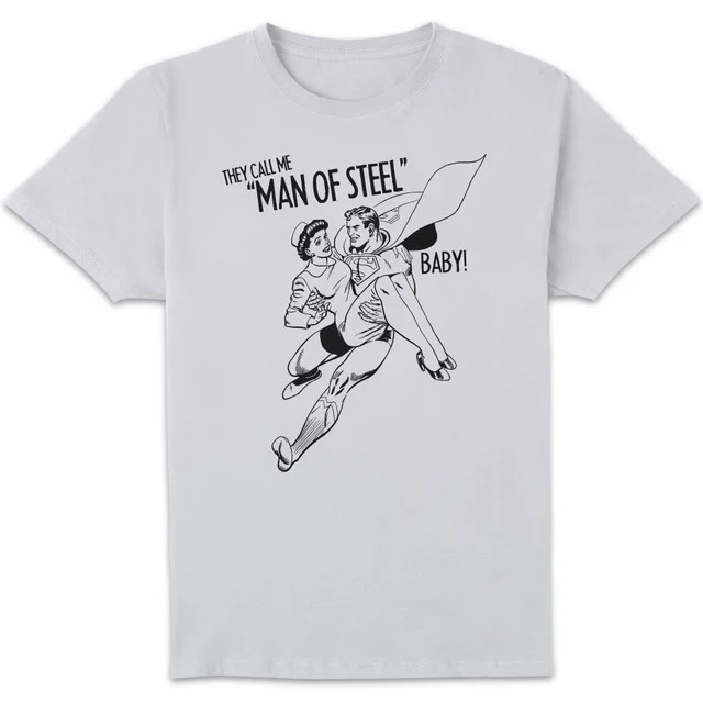 DC Comics Superman Man of Steel T-shirt - Wit
