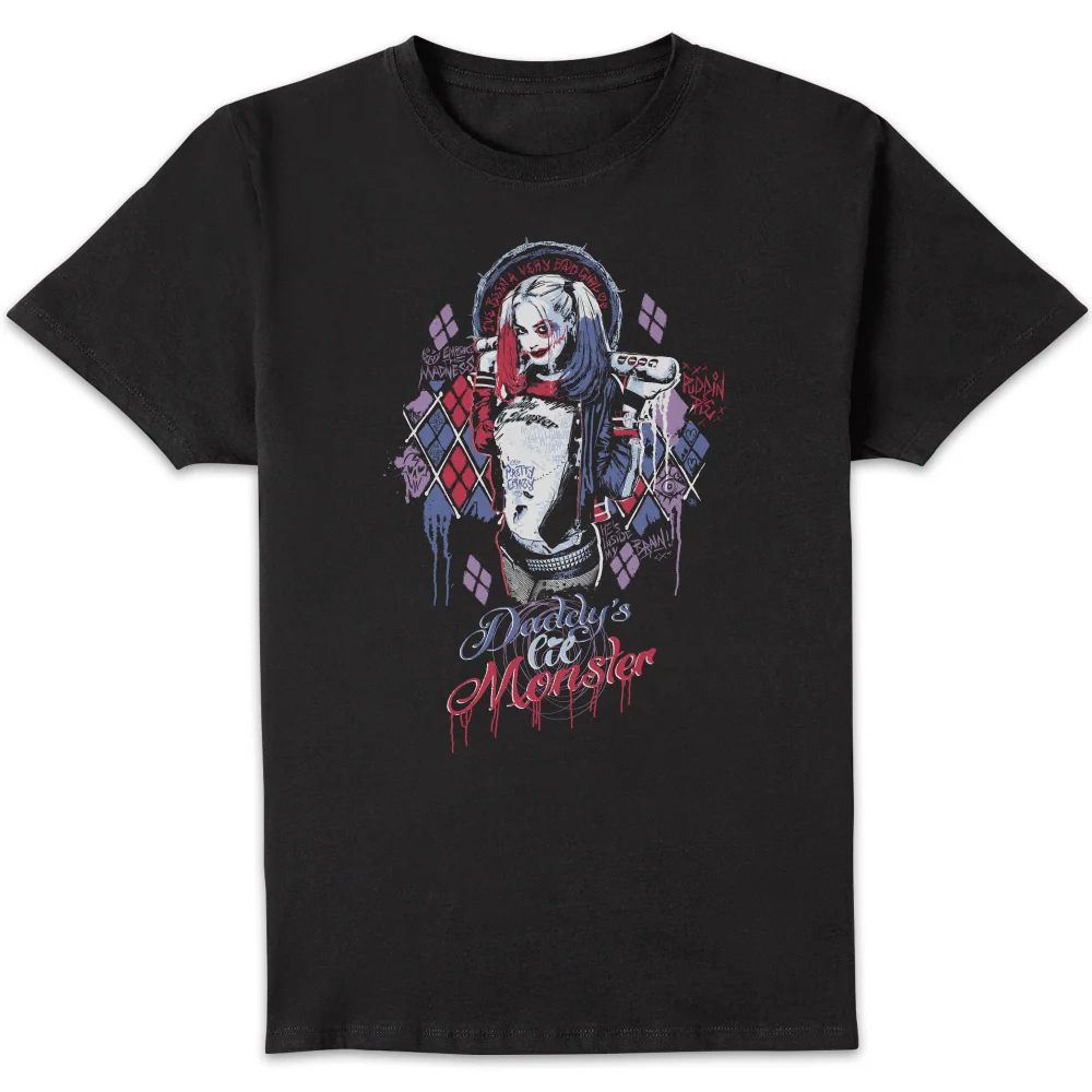 DC Comics Suicide Squad Daddy's Lil Monster T-shirt - Zwart - S Afbeelding 1