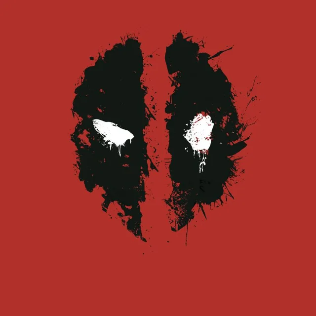 Marvel Deadpool Splat Face T-Shirt - Rood