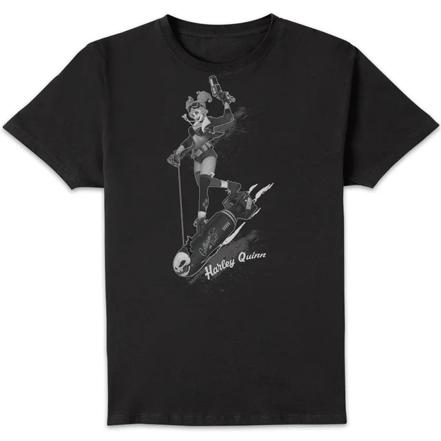 DC Comics Batman Harley Quinn Gotham T-shirt - Zwart