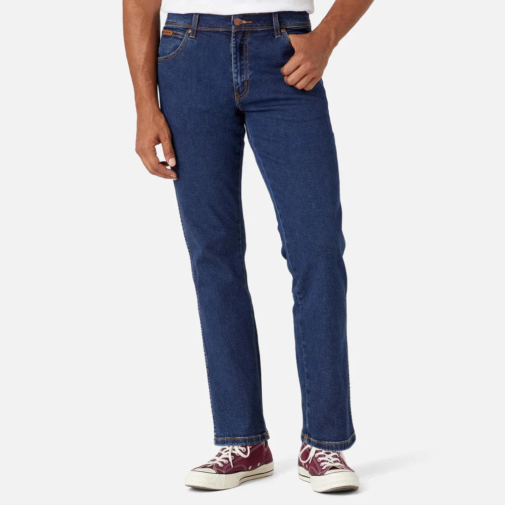 Wrangler Men's Texas Authentic Straight Fit Jeans - Darkstone - W30/L32 - Blauw Afbeelding 1