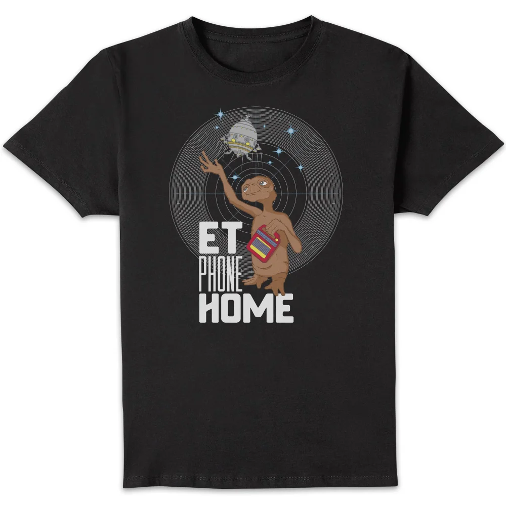 E.T. Phone Home T-shirt - Zwart - S Afbeelding 1
