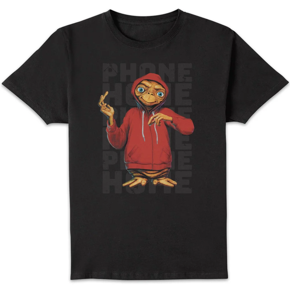 E.T. Phone Home met Vest T-shirt - Zwart - S Afbeelding 1