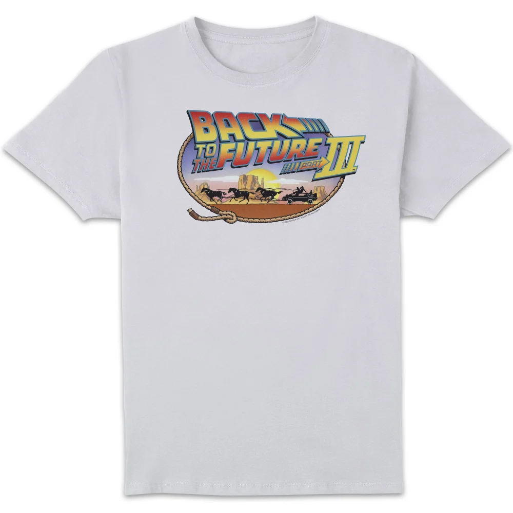Back to the Future Lasso T-shirt - Wit - S Afbeelding 1
