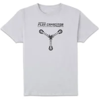 Back to the Future Powered By Flux Capacitor T-shirt - Wit