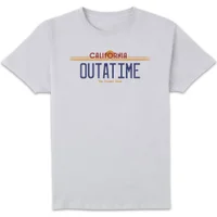 Back to the Future Outatime Plate T-shirt - Wit