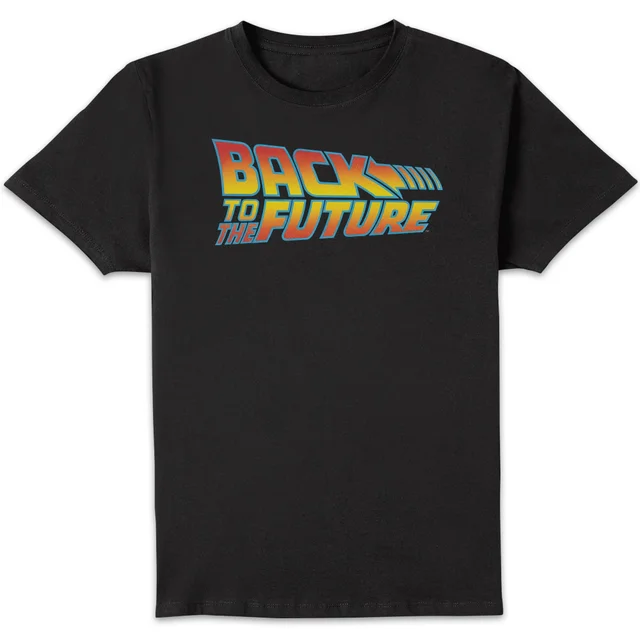 Back to the Future Classic Logo T-shirt - Zwart