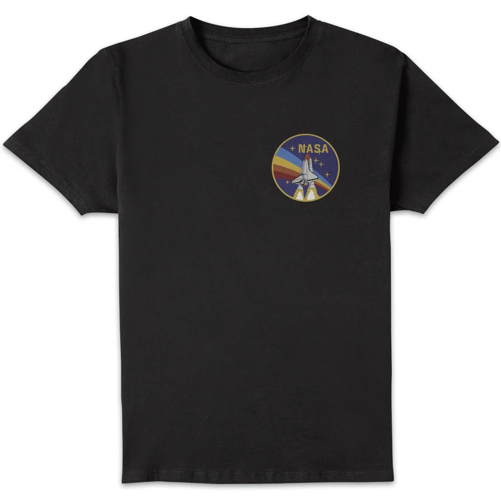 NASA Vintage Rainbow Shuttle T-shirt - Zwart - S Afbeelding 1