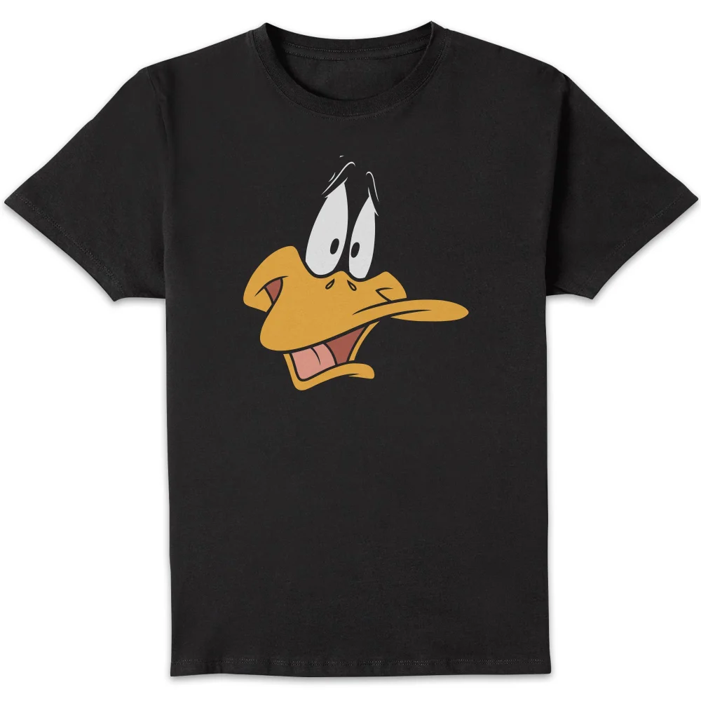 Looney Tunes Daffy Duck Face T-shirt - Zwart - S Afbeelding 1