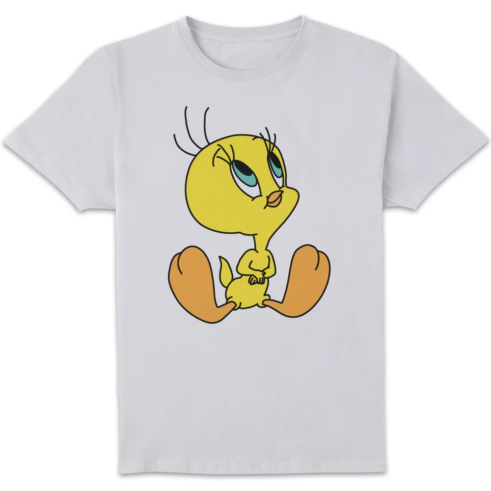 Looney Tunes Tweety Sitting T-shirt - Wit - S Afbeelding 1