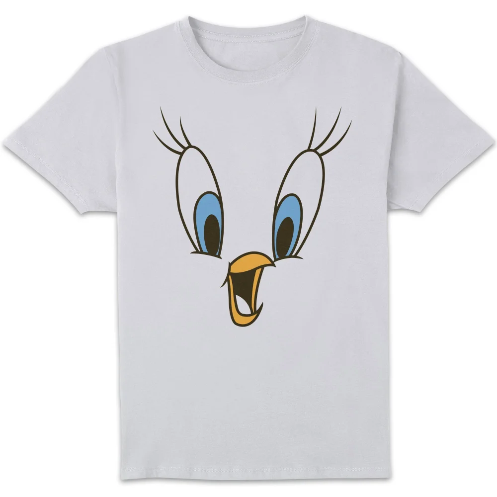 Looney Tunes Tweety Face T-shirt - Wit - S Afbeelding 1