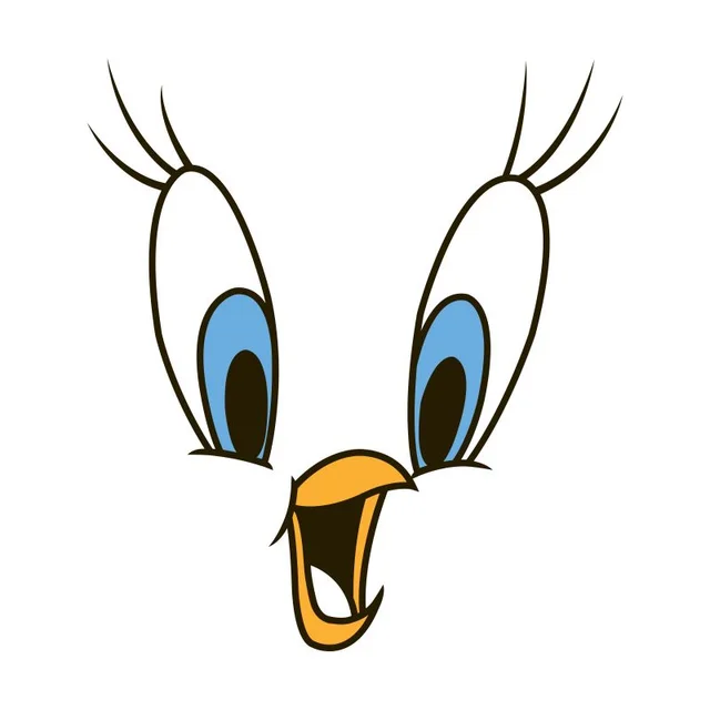 Looney Tunes Tweety Face T-shirt - Wit