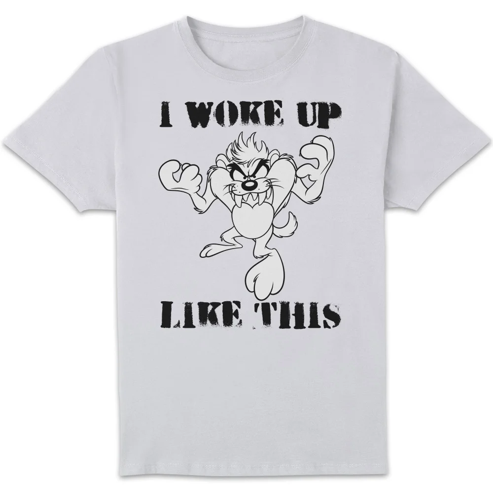 Looney Tunes Taz I Woke Up Like This T-shirt - Wit - S Afbeelding 1