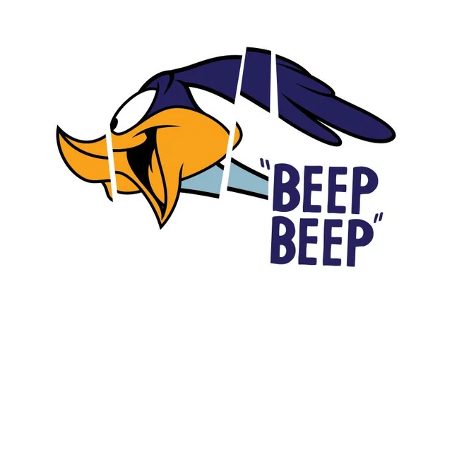 Looney Tunes Road Runner Beep Beep T-shirt - Wit