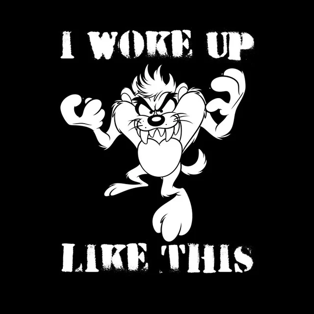 Looney Tunes Taz I Woke Up Like This T-shirt - Zwart