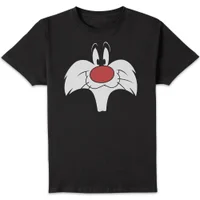 Looney Tunes Sylvester Face T-shirt - Zwart
