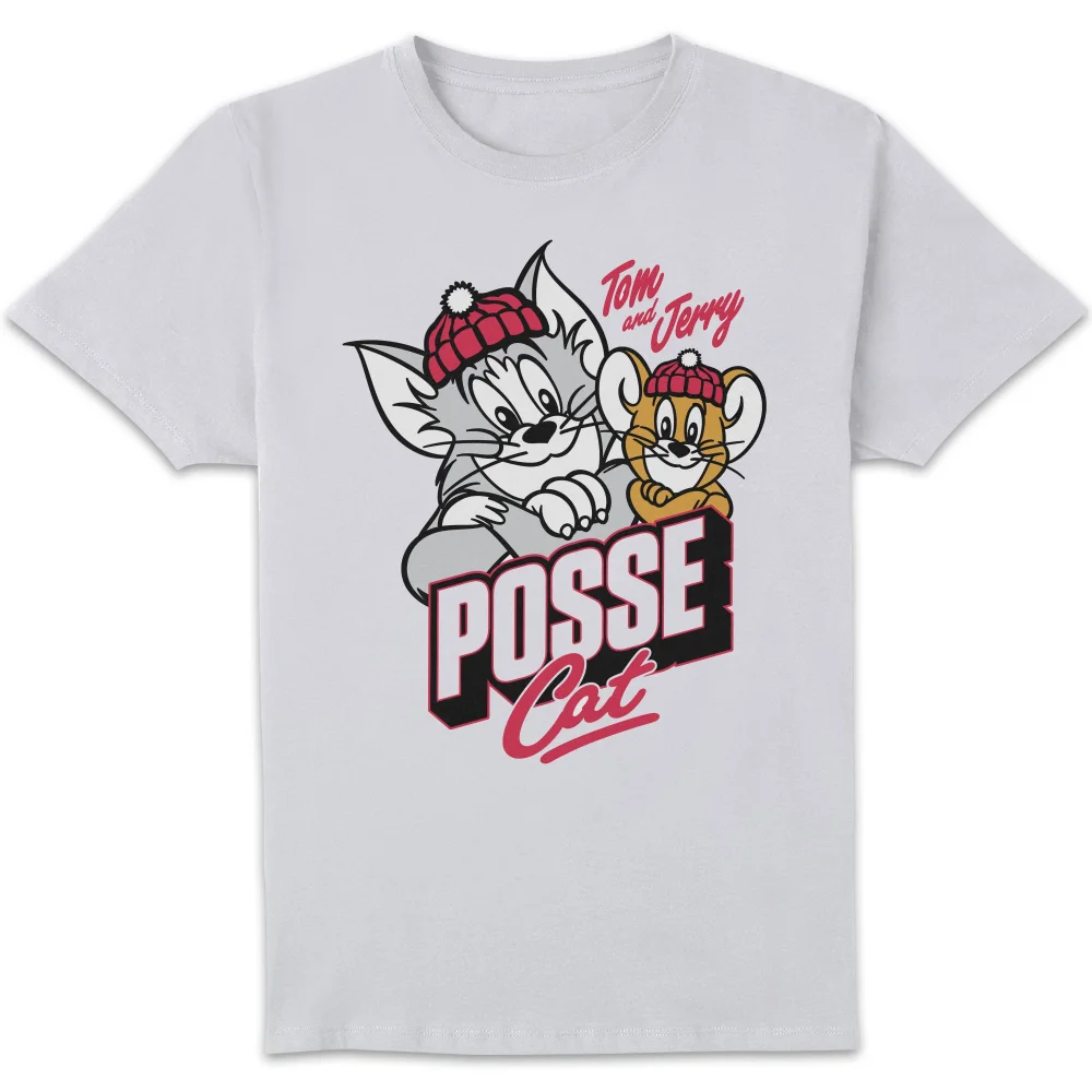 Tom and Jerry Posse Cat T-shirt - Wit - S Afbeelding 1
