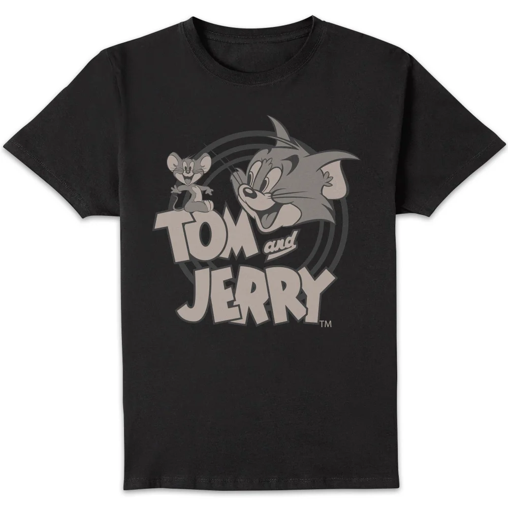 Tom and Jerry Circle T-shirt - Zwart - S Afbeelding 1