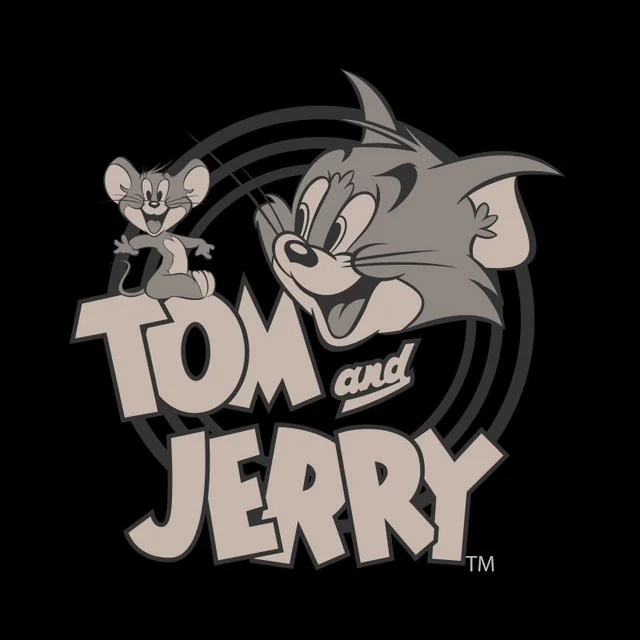 Tom and Jerry Circle T-shirt - Zwart
