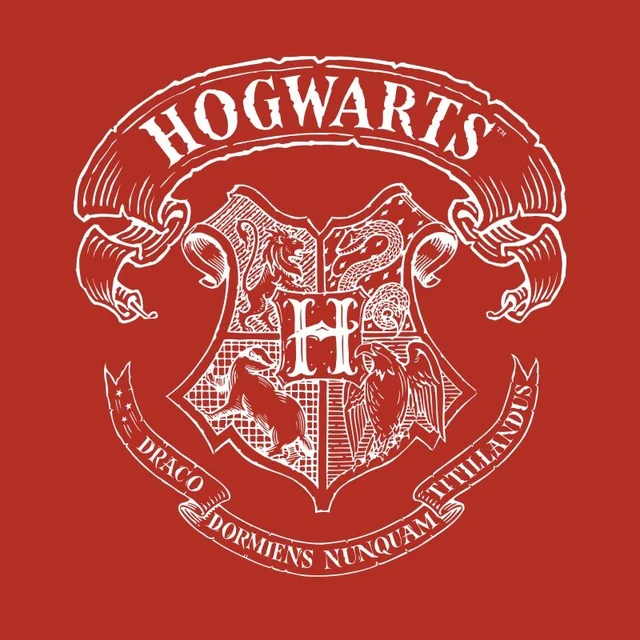 Harry Potter Hogwarts Crest T-shirt - Rood