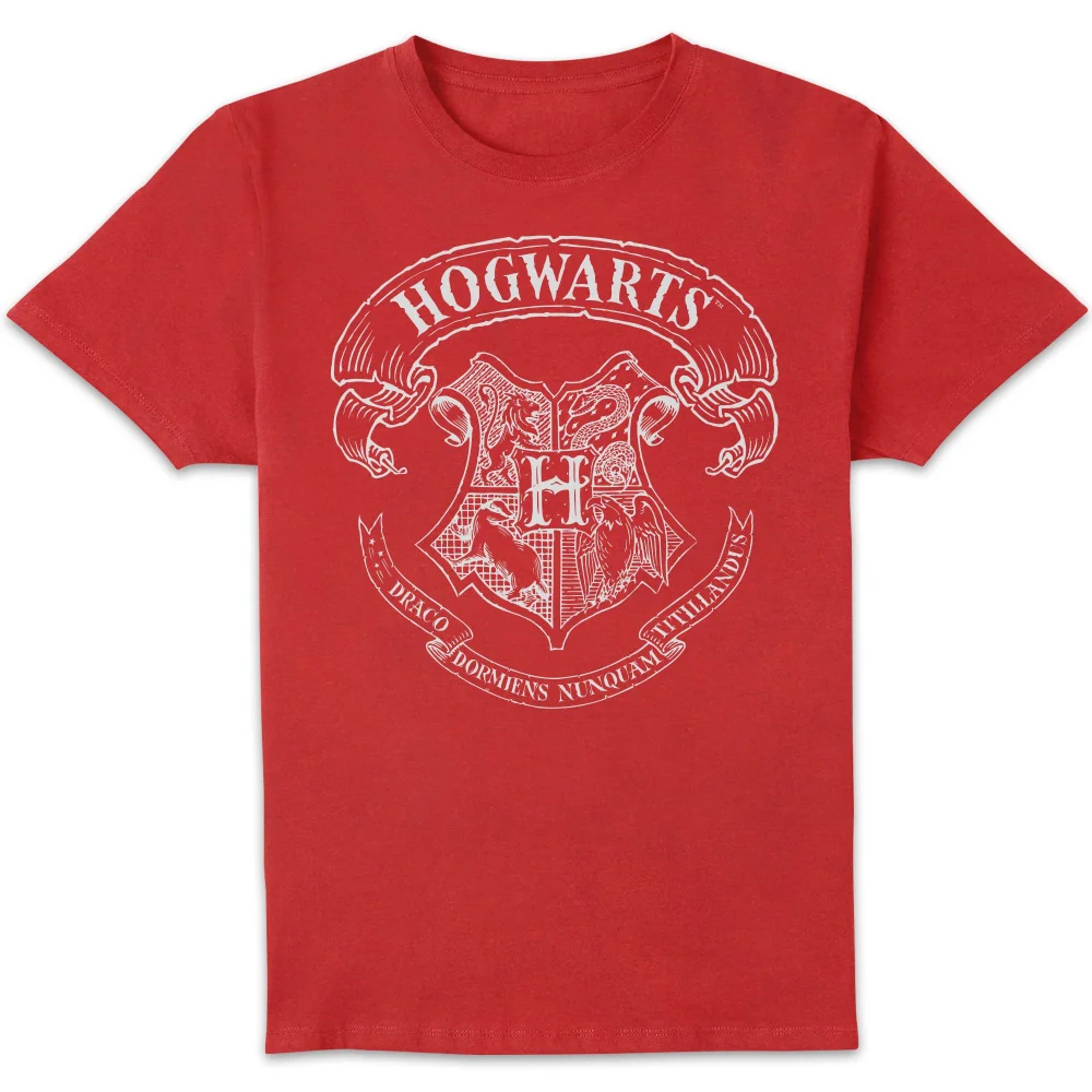 Harry Potter Hogwarts Crest T-shirt - Rood - S Afbeelding 1