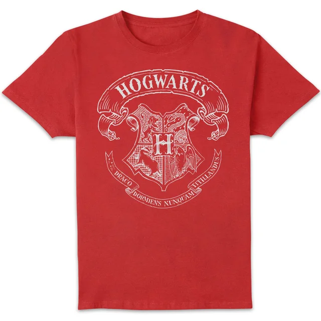 Harry Potter Hogwarts Crest T-shirt - Rood