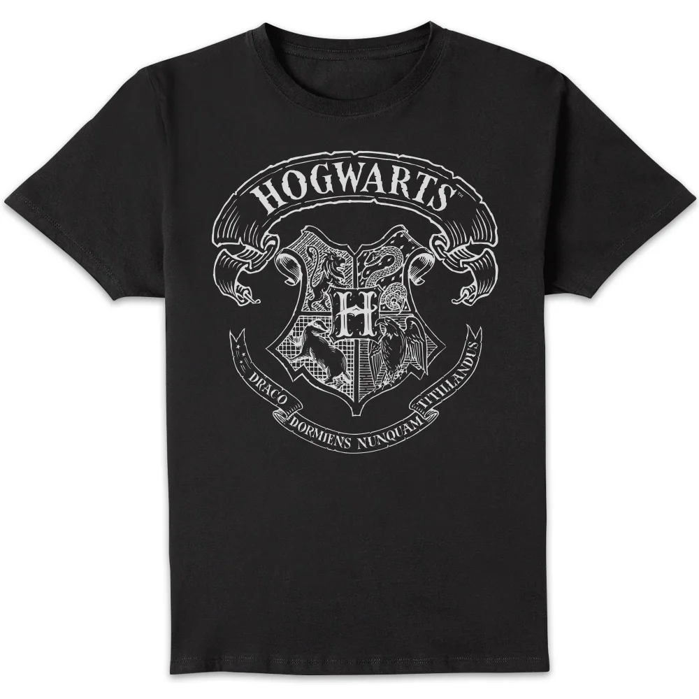 Harry Potter Hogwarts Crest T-shirt - Zwart - S Afbeelding 1