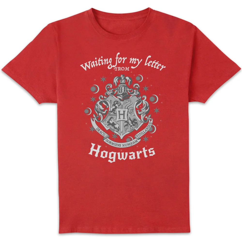 Harry Potter Waiting For My Letter T-shirt - Rood - S Afbeelding 1
