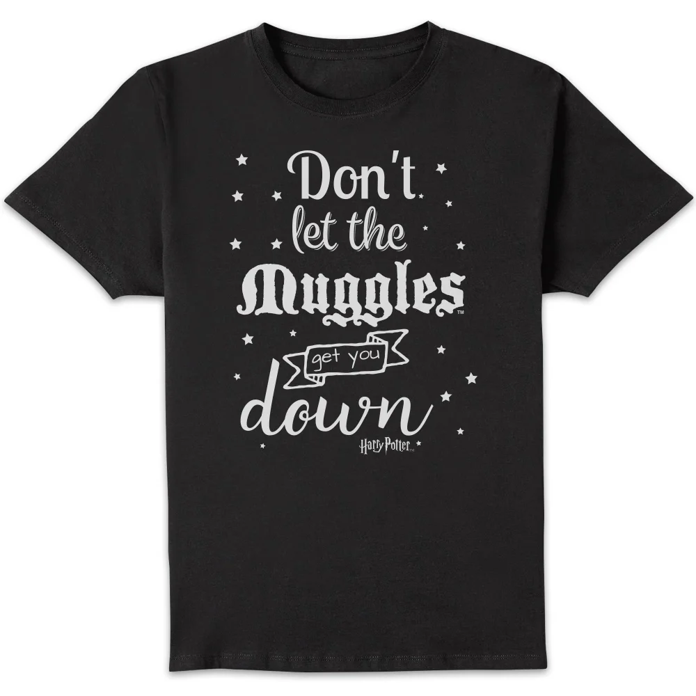 Harry Potter Don't Let The Muggles Get You Down T-shirt - Zwart - S Afbeelding 1