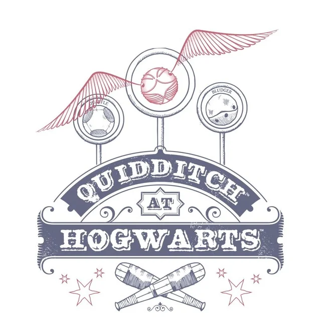 Harry Potter Quidditch at Hogwarts T-shirt - Wit