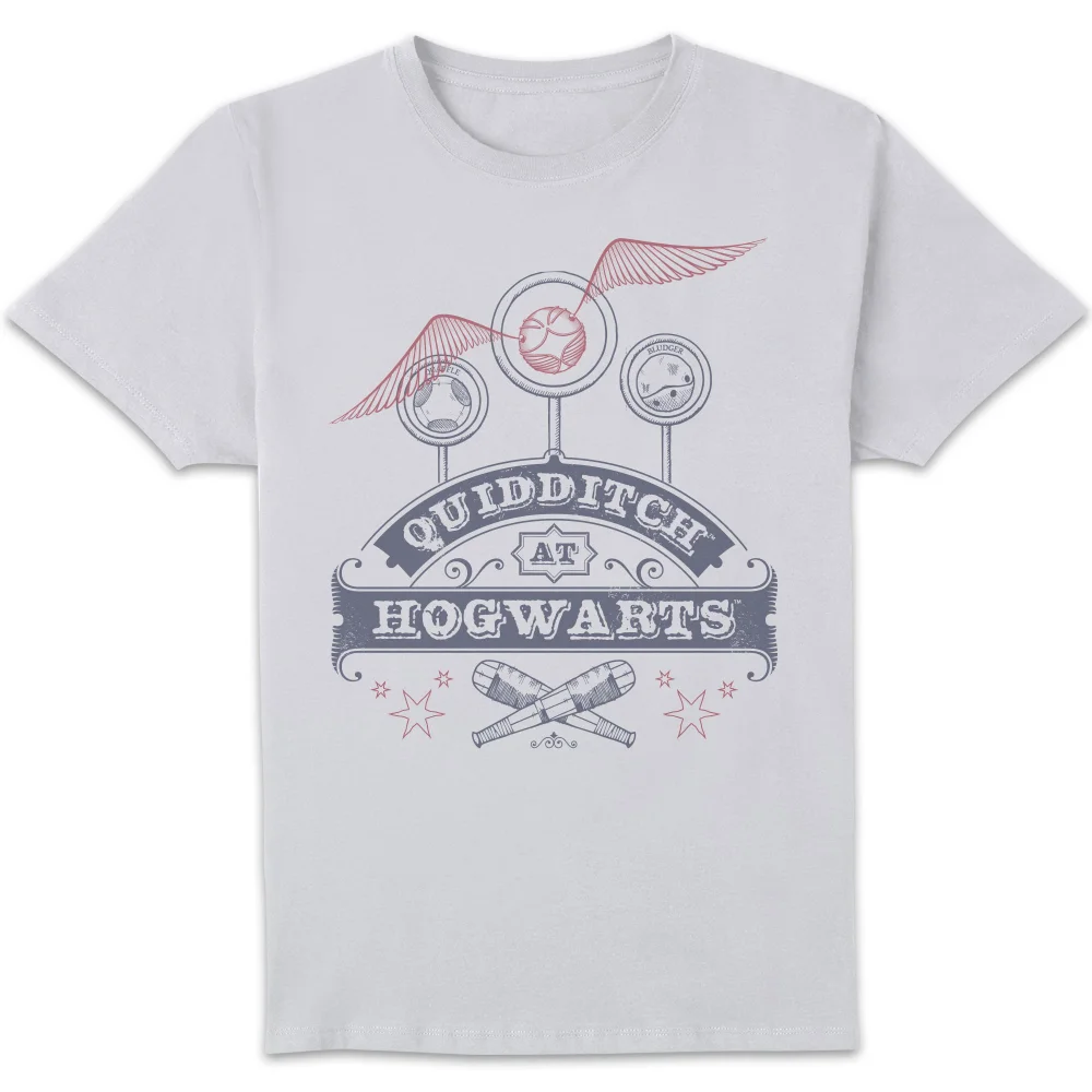Harry Potter Quidditch at Hogwarts T-shirt - Wit - S Afbeelding 1