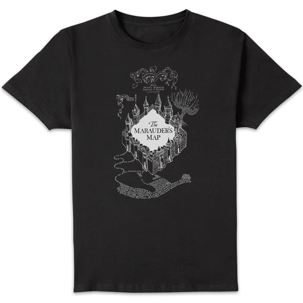 Harry Potter The Marauders Map T-shirt - Zwart - S Afbeelding 1