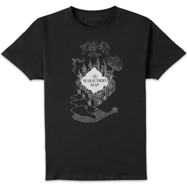 Harry Potter The Marauders Map T-shirt - Zwart