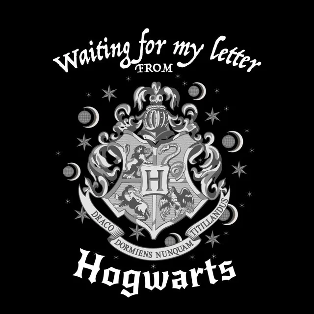 Harry Potter Waiting For My Letter T-shirt - Zwart
