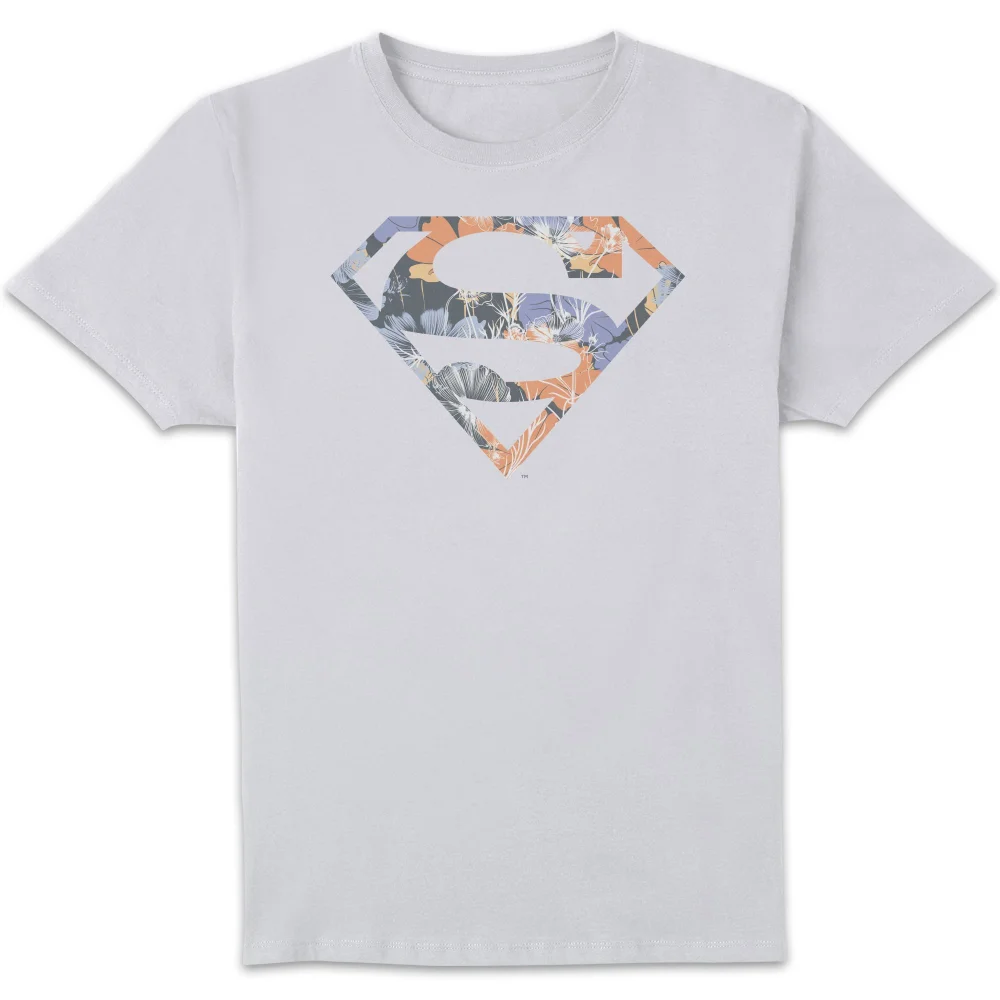 DC Originals Floral Superman T-shirt - Wit - S Afbeelding 1