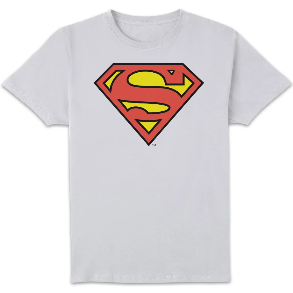 DC Originals Official Superman Shield T-shirt - Wit - S Afbeelding 1