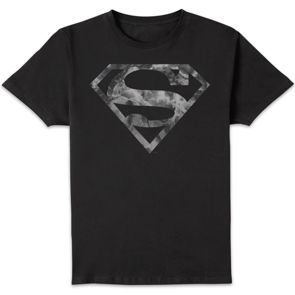 DC Originals Marble Superman Logo T-shirt - Zwart - S Afbeelding 1