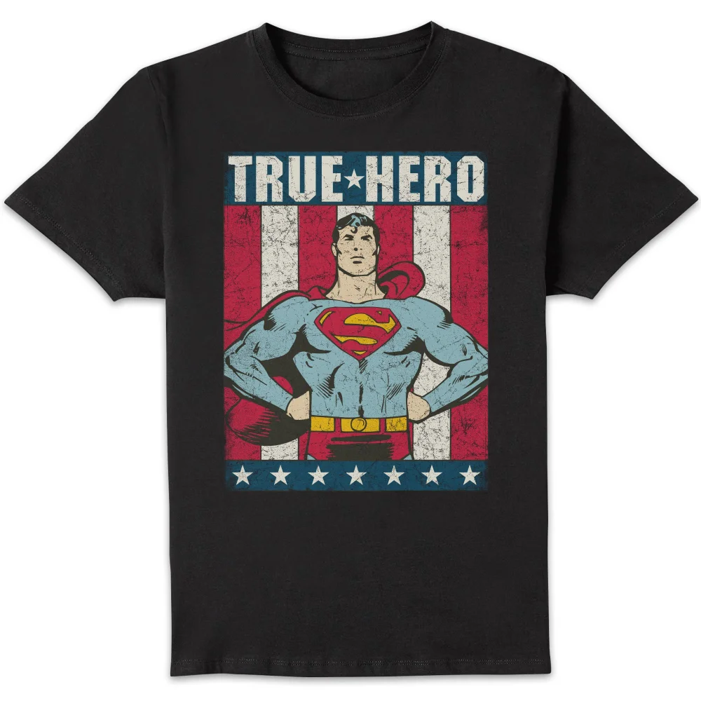 DC Originals Superman True Hero T-shirt - Zwart - S Afbeelding 1