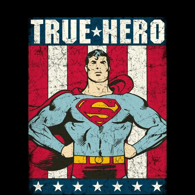 DC Originals Superman True Hero T-shirt - Zwart