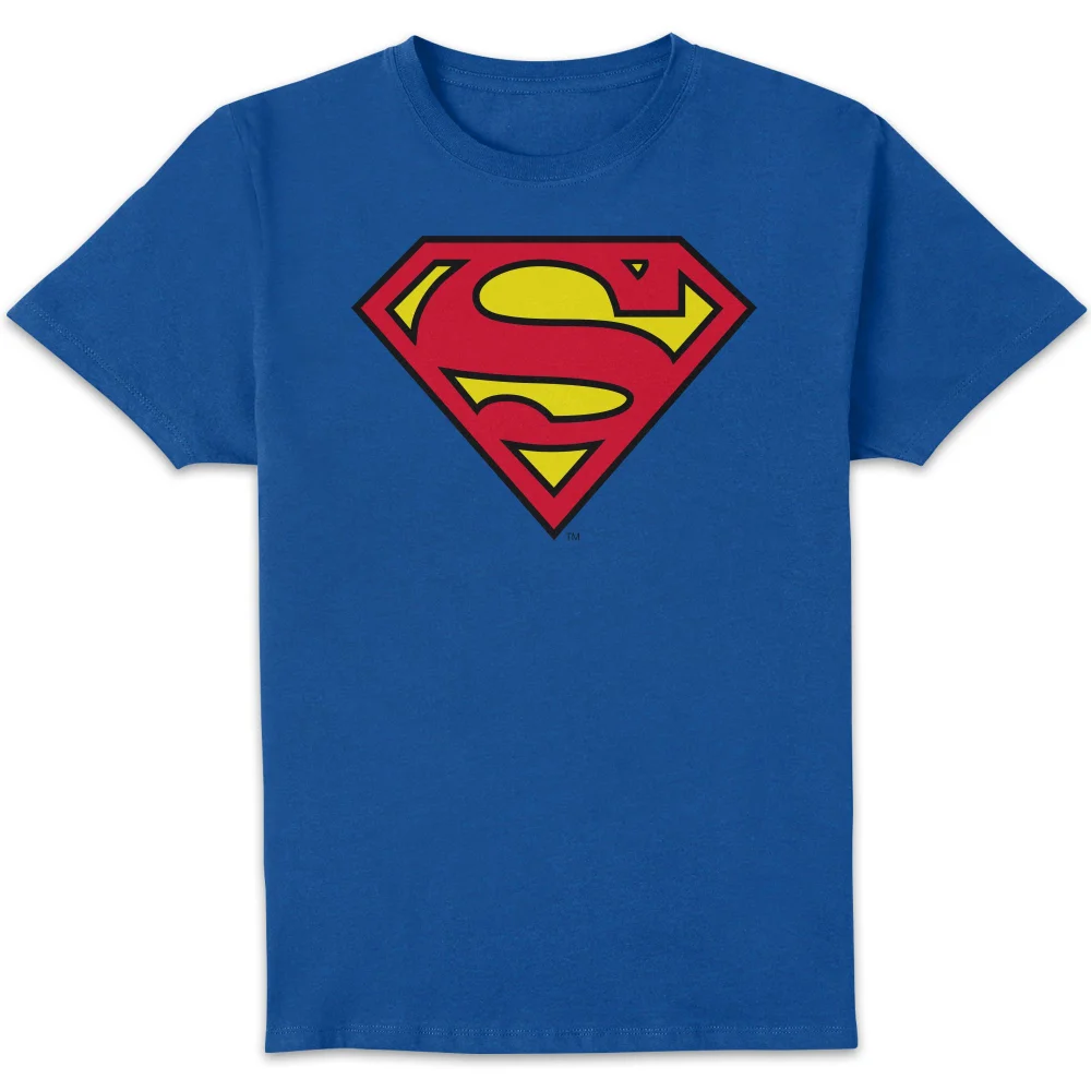 DC Originals Official Superman Shield T-shirt - Blauw - S Afbeelding 1