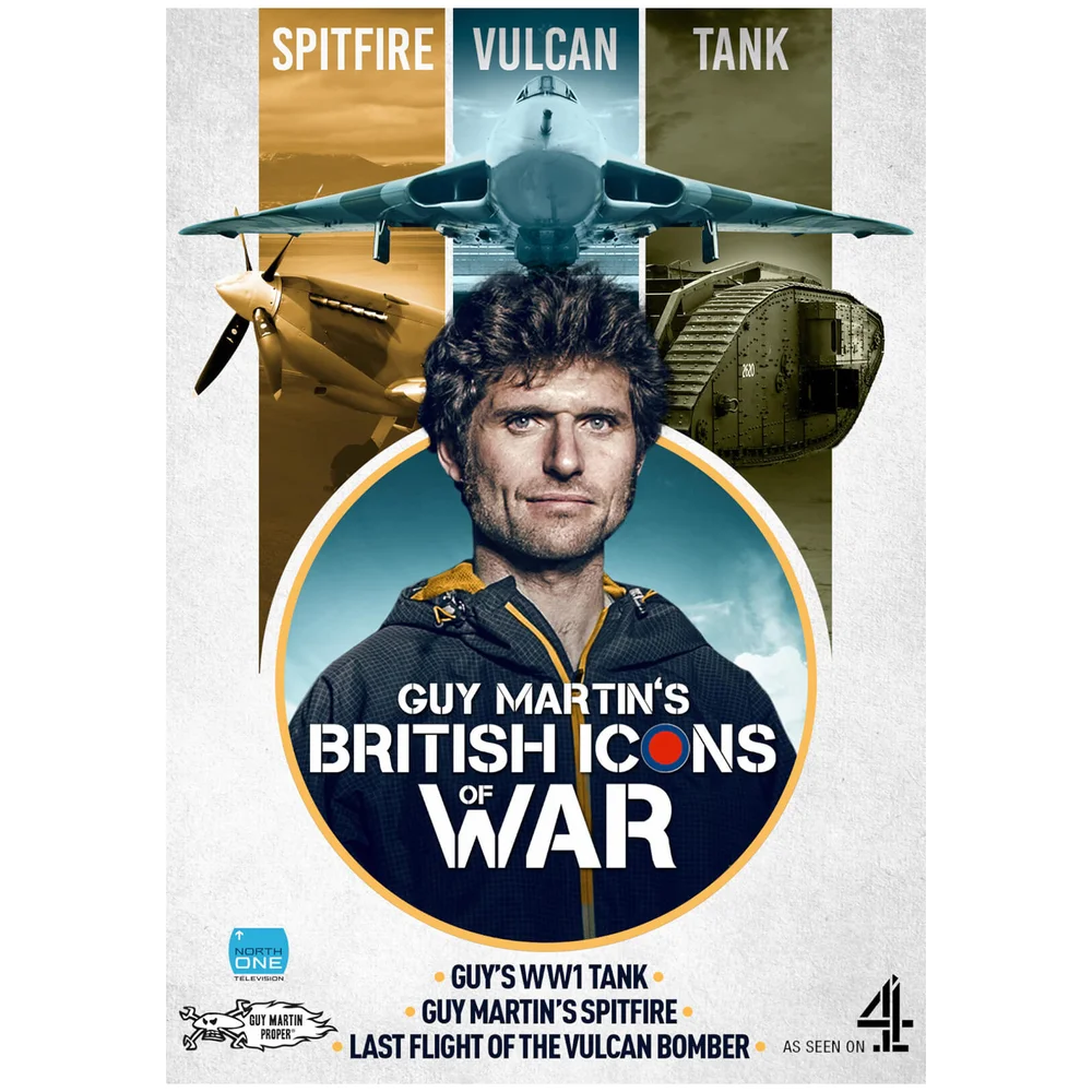 Guy Martin's British Icons of War - Boxset (Vulcan/Spitfire/Tank) Afbeelding 1