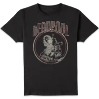 Marvel Deadpool Vintage Circle T-shirt - Zwart - undefined undefined