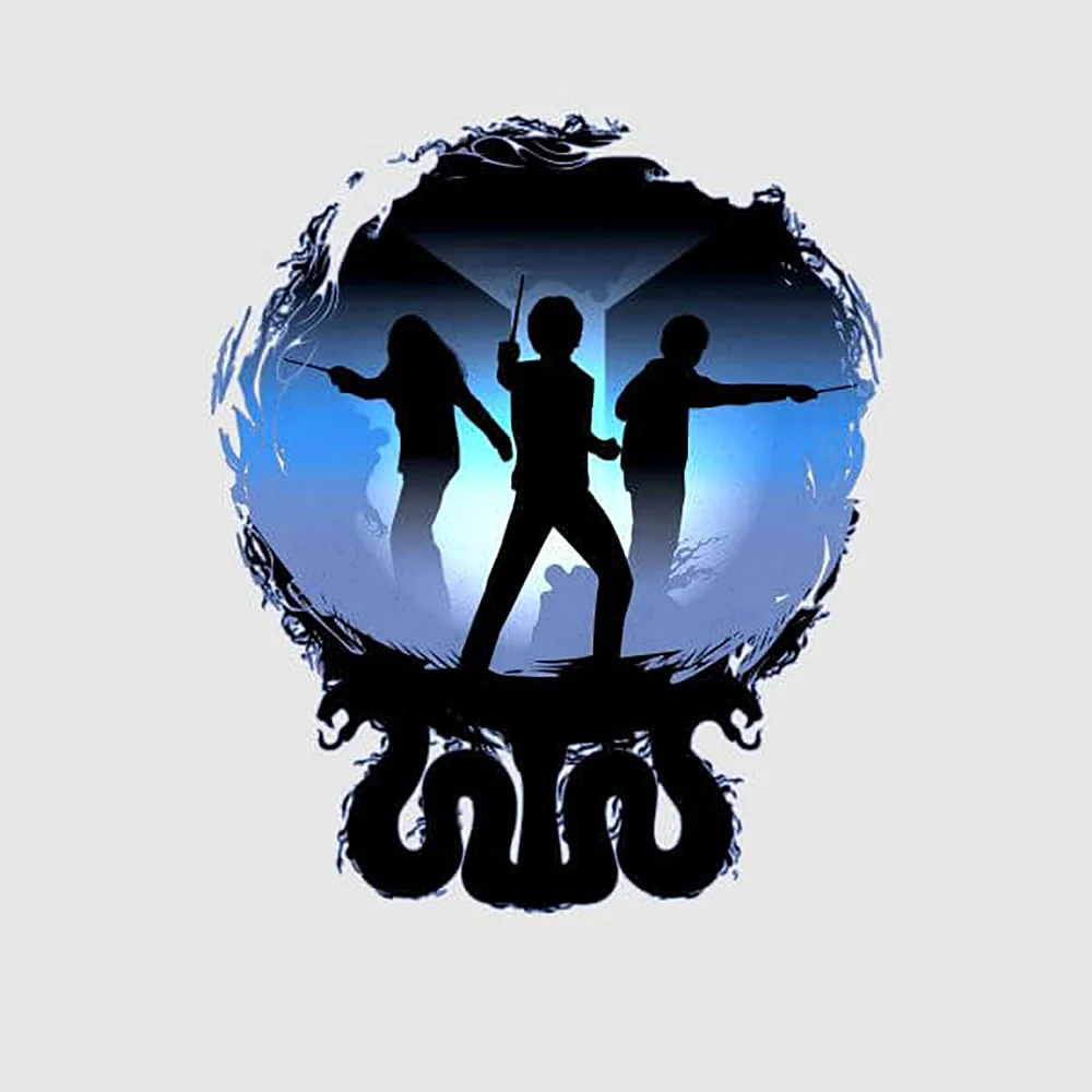 Harry Potter Silhouette Attack Dames T-shirt - Grijs - S Afbeelding 1